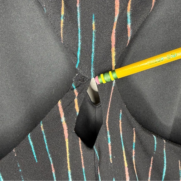 Torrid Black Midi Dress with Stripes - Picture 7 of 11